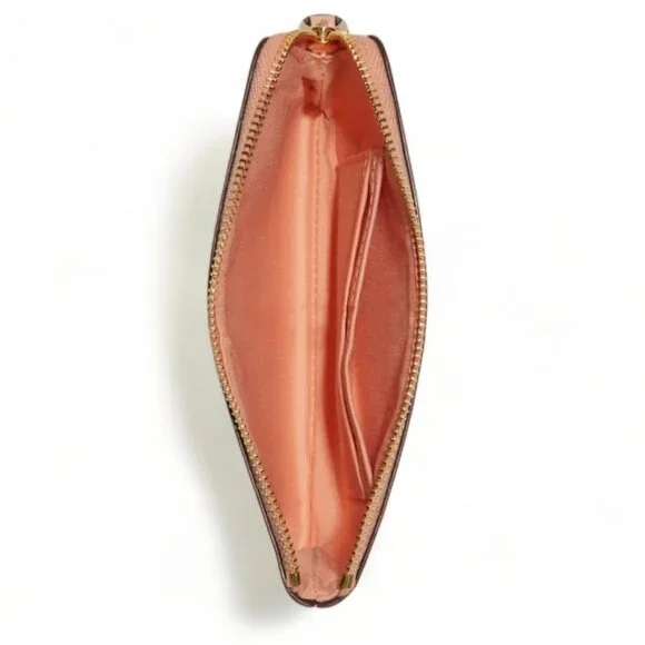 Coach Floral Wristlet in Cream and Red - Picture 2 of 4